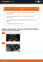 Degvielas filtrs: profesionāla rokasgrāmata tā nomaiņai tavam VW POLO VIVO Hatchback 1.4