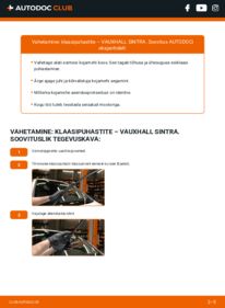 Kuidas välja vahetamist läbi viia: VAUXHALL SINTRA 2.2 i 16 V Pesurikumm