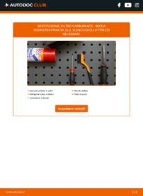 Sostituzione di Filtro Carburante Skoda Roomster Praktik 1.4 TDI