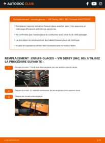 Comment effectuer un remplacement de Essuie-glace 1.1 VW Derby 2
