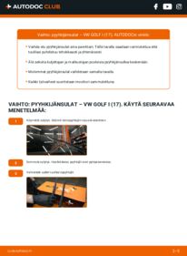 Kuinka vaihtaa Pyyhkijänsulat 1.8 GTI VW Golf 1 -autoon