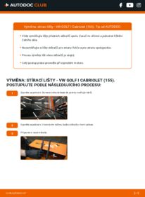 Jak provést výměnu: List stěrače Golf I Cabrio (155) 1.8