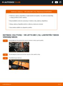 Kaip atlikti keitimą: VW Jetta MK1 1.6 (EM) Valytuvo gumelė