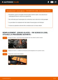 Comment effectuer un remplacement de Essuie-glace 1.8 VW Scirocco 2