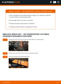 Kako izvesti menjavo: Metlica brisalnika stekel Transporter T2 Minibus 1.6