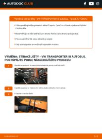 Jak provést výměnu: List stěrače Transporter T3 Mikrobus 1.6 TD