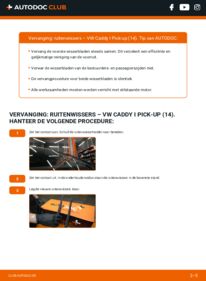 Vervangen: Ruitenwissers 1.6 D VW Caddy Pick-up