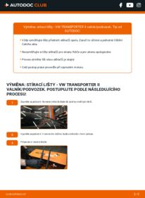 Jak provést výměnu: List stěrače Transporter T2 Valník/Podvozek 1.6