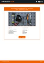 Replacing Radiator, engine cooling MERCEDES-BENZ 190: free pdf