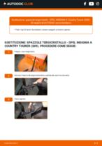Sostituire e montare posteriore e anteriore Spazzole tergicristallo su OPEL INSIGNIA