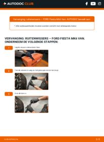 Vervanging uitvoeren: Ruitenwissers 1.4 TDCi Ford Fiesta Mk6 Van