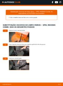 Como realizar a substituição de Escovas do Limpa Vidros 2.0 CDTI (35) Opel Insignia Carrinha