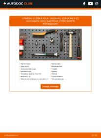 Jak provést výměnu: Lozisko kola Corsa Mk2 (C) Hatchback (X01) 1.2 16V (F08, F68)