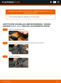 Cómo sustitución de Escobillas de Limpiaparabrisas 1.5 dCi Nissan Qashqai J11