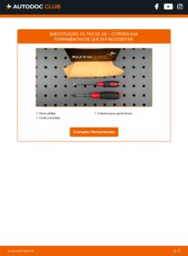 Como realizar a substituição de Filtro de Ar 1.6 HDi CITROËN DS4