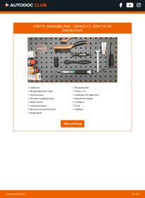 Så byter du Bromsbelägg på 3.5 INFINITI FX