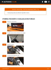 Jak provést výměnu: List stěrače Polo III Hatchback (6N1) 1.4