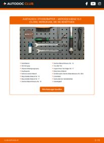 Wie der Austausch bewerkstelligt wird: Stoßdämpfer CLC 220 CDI 2.2 (203.708) Mercedes CLC CL203
