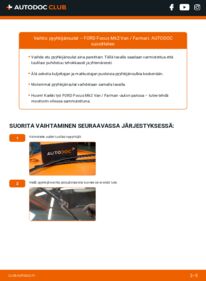 Kuinka vaihtaa Pyyhkijänsulat 1.6 TDCi FORD Focus Mk2 Kasten / Kombi -autoon