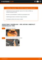 Trin-for-trin PDF-tutorial om skift af OPEL ANTARA Viskerblade