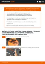 Αντικατάσταση Μάκτρο καθαριστήρα εμπρός και πίσω VAUXHALL VIVARO Platform/Chassis (E7): οδηγίες pdf