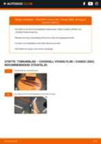 Byta Torkarblad fram och bak VAUXHALL VIVARO Platform/Chassis (E7): guide pdf