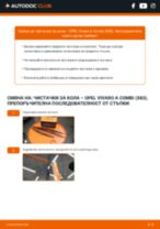 Как да сменя Чистачки за кола на Vivaro A Бордова платформа / Шаси (X83) 1.9 Di? Стъпка по стъпка ръководства