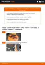 OPEL VIVARO Platform/Chassis (E7) javítási és kezelési útmutató pdf