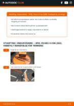 DIY-manual for utskifting av Vindusviskere i OPEL VIVARO 2023