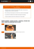 Le guide professionnel de remplacement pour Essuie-glace sur votre VAUXHALL VIVARO Box (F7) 2.0 CDTI