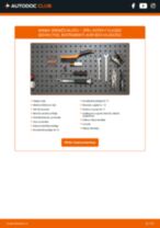 Tiešsaistes rokasgrāmata, kā pašam mainīt Bremžu uzliku kompl., disku bremzes uz OPEL ASTRA F CLASSIC Saloon