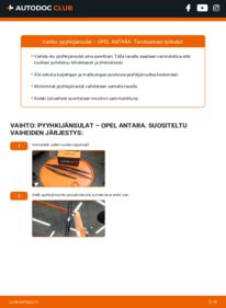 Kuinka vaihtaa Pyyhkijänsulat 2.0 CDTI 4x4 Opel Antara 07 -autoon