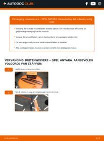 Vervanging uitvoeren: Ruitenwissers 2.0 CDTI 4x4 Opel Antara 07