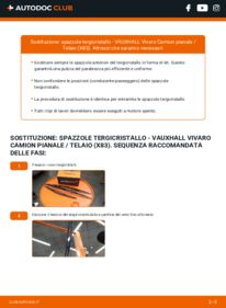 Sostituzione di Tergicristalli VAUXHALL VIVARO Platform/Chassis (E7) 2.0 CDTI