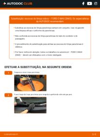 Como realizar a substituição de Escovas do Limpa Vidros 1.8 TDCi Ford C Max DM2