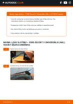 Rokasgrāmata PDF par Escort V Universālis (ANL) 1.8 TD remonts un apkopi