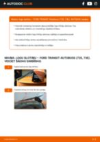Soli-pa-solim PDF apmācība kā nomaināms FORD TRANSIT Bus (72E, 73E) Stikla tīrītāja slotiņa