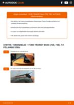 Steg-för-steg-guide i PDF om att byta Torkarblad i FORD TRANSIT Bus (72E, 73E)