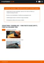 Udskiftning af Viskerblade foran og bag FORD FIESTA Box (WFVT): manual pdf