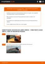 Manual online sobre a substituição de Escovas de para brisa em FORD FIESTA Box (WFVT)