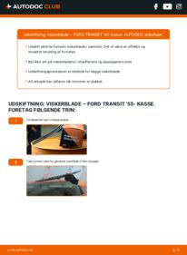 Hvordan man udfører udskiftning af: Viskerblade på 1250 S-2 Klein-LKW 1.5 FORD TRANSIT '55- Box