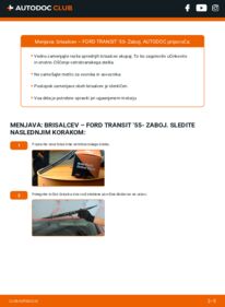 Kako izvesti menjavo: Metlica brisalnika stekel Transit '55 / Taunus Transit Van 1250 S-2 Klein-LKW 1.5