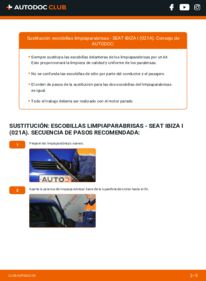 Cómo sustitución de Escobillas de Limpiaparabrisas 1.5 Seat Ibiza 021A