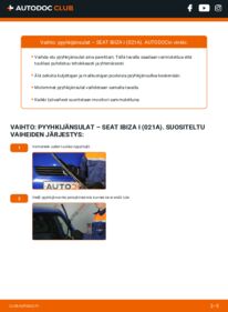 Kuinka vaihtaa Pyyhkijänsulat 1.5 Seat Ibiza 021A -autoon