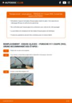 Comment changer Balai d'essuie-glace Porsche 997 Cabriolet - manuel en ligne