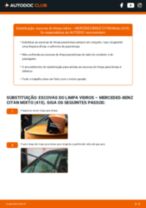 O guia profissional para substituir o produto Lâmpada para Farol Principal no teu Mercedes Citan Mixto 111 CDI (415.603, 415.605)