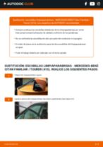 La guía profesional para realizar la sustitución de Escobillas de Limpiaparabrisas en tu Mercedes Citan 415 109 CDI 1.5 (415.703)