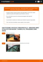 Сome cambiare Tergicristalli posteriore e anteriore MERCEDES-BENZ CITAN Kombi (415): manuale online