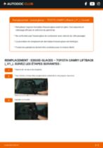 Le guide professionnel de remplacement pour Essuie-glace sur votre Camry V10 Liftback 2.0 (SV11_)