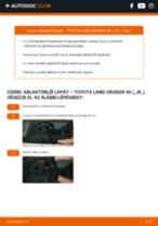 Hogyan végezzek Ablaktörlő cserét Land Cruiser Prado 70 SUV Cabrio (J70) 3.5 D 4x4 (PZJ75_) autómban? Lépésről-lépésre útmutatók
